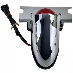 Motorcycle taillight Sparto chrome universal for chopper old school Harley retro