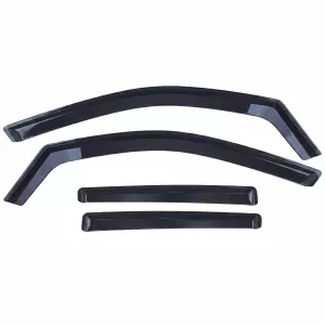 Wind deflector rain deflector 4-piece black tinted for VW Tiguan 3 from 2024