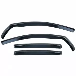 Windabweiser Regenabweiser 4-teiliges Set schwarz getönt geeignet für VW Golf 5 2004-2009-image-6258995