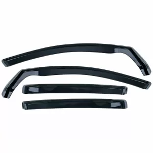 Windabweiser Regenabweiser 4-teiliges Set schwarz getönt geeignet für VW Golf 5 2004-2009-image-6258996