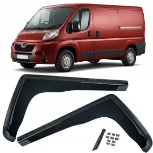 image-40-Légterelő esővédő 2 részes fekete sötétített Peugeot Boxer 2006-tól