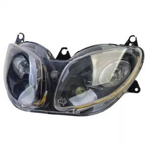 Faro nero E-approvato Nuovo per Yamaha XP 500 TMAX 2001-2007-image-6259071