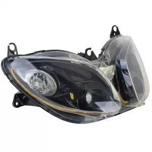 Faro nero E-approvato Nuovo per Yamaha XP 500 TMAX 2001-2007-image-6259073