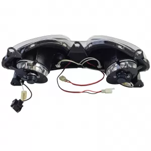 Faro nero E-approvato Nuovo per Yamaha XP 500 TMAX 2001-2007-image-6259074