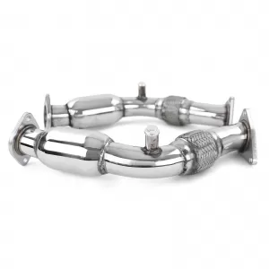 Tubo di sostituzione downpipe in acciaio inox Motorsport adatto per Nissan 370Z 2009-2020-image-6259094