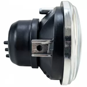 4" 10cm headlight insert H4 clear glass E-approved 12V universal motorcycle