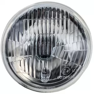 5.3" 13.5cm headlight insert H4 ribbed E-approved 12V universal motorcycle