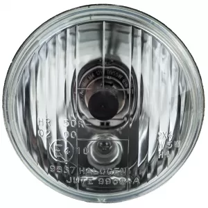 4" 10cm headlight insert H4 ribbed E-approved 12V universal motorcycle