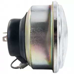 4" 10cm headlight insert H4 ribbed E-approved 12V universal motorcycle