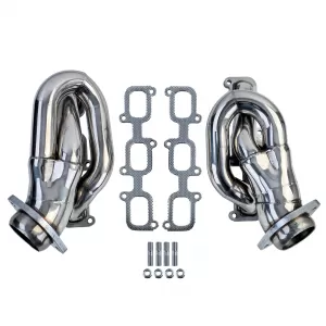 Collettore di scarico in acciaio inossidabile lucido adatto per Ford Mustang 3.7 V6 D2C 2011-2015-image-6259151