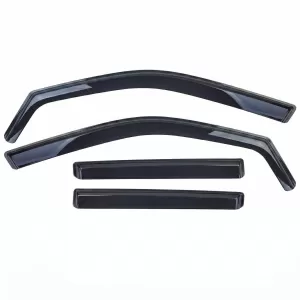 Wind deflector rain deflector 4-piece black for Mercedes GLE W166 2015-2019