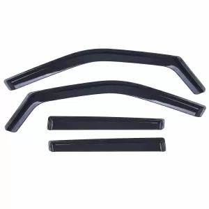 Wind deflector rain deflector 4-piece black for Mercedes GLE W166 2015-2019