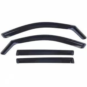 Wind deflector rain deflector 4-piece black for Mercedes C-Class W205 2014-2021