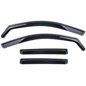 Wind deflectors Rain deflectors 4-piece Black for Mercedes GLC X254 SUV from 2022