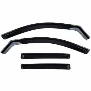 Wind deflectors Rain deflectors 4-piece Black for Mercedes GLC X254 SUV from 2022