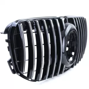 Griglia del radiatore sportiva nera lucida in cromo adatta per Mercedes GLS X167 dal 2019-image-6259236