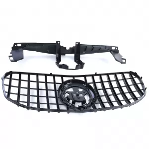 Griglia del radiatore sportiva nera lucida in cromo adatta per Mercedes GLS X167 dal 2019-image-6259238