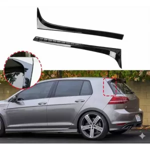 image-39-Golf 7 hátsó ablak oldalsó légterelő szett jobb-bal, zongoralakk fekete ABS / 2012-2020