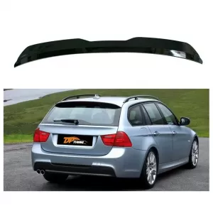 image-48-BMW E91 Touring Max hátsó tetőspoiler zongoralakk fekete vákuum műanyag 2004-2011