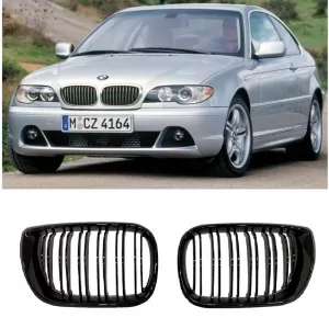 image-40-BMW E46 LCI M3 hűtőrács zongoralakk fekete ABS / 2003-2006 // Coupe