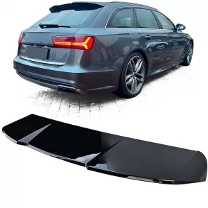 image-61-A6 Avant C7 hátsó spoiler zongoralakk fekete ABS / 2011-2018
