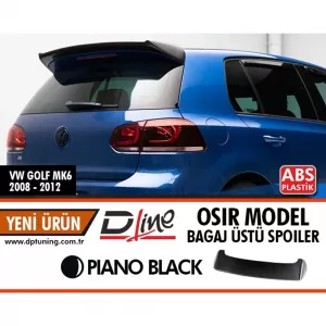 image-68-Golf 6 GTI Osir Style hátsó spoiler zongoralakk fekete ABS / 2008-2013