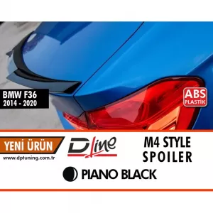 image-74-F36 M4 hátsó spoiler zongoralakk fekete ABS / 2014-2020