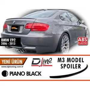image-77-E92 M3 csomagtartó spoiler Piano Black ABS / 2006-2013