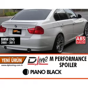 image-78-BMW E90 M Performance stílusú hátsó spoiler, zongoralakk fekete ABS / 2004-2011