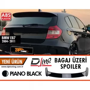 image-1-E81 E87 hátsó spoiler zongoralakk fekete ABS / 2004-2011