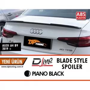 image-3-Audi A4 B9 Blade Style spoiler zongoralakk fekete ABS / 2019-2021