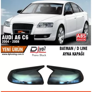 image-19-Audi A6 C6 Batman tükörborítás, zongoralakk fekete / 2004 - 2008