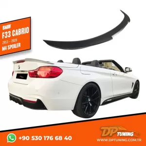 image-11-F33 M4 Cabrio csomagtartó spoiler Piano Black ABS / 2013-2020