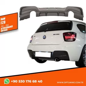 image-67-F20 M Performance hátsó diffúzor zongoralakk fekete ABS / 2011-2014 (bal+jobb szimpla kivezetés)