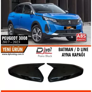 image-35-Peugeot 3008 Batman tükörborítás zongoralakk fekete / 2017-től