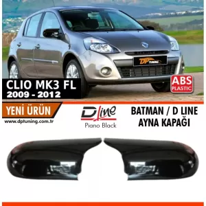 image-47-Clio 3 FL Batman tükörborító zongoralakk fekete / 2009-2012