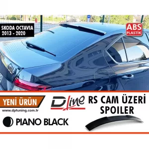 image-22-Octavia Mk3 RS tetőspoiler zongoralakk fekete ABS / 2013-2020