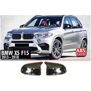 image-5-Copertura Specchio Batman Nero Lucido per X5 F15 / 2013 - 2018