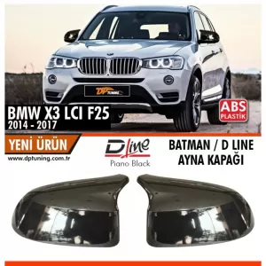 image-51-BMW X3 F25 Batman tükörborítás zongoralakk fekete / 2014 - 2017