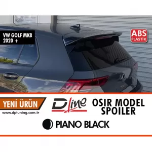 image-31-Golf 8 Osir Style hátsó spoiler zongoralakk fekete ABS / 2020 -