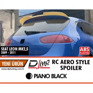 image-39-Leon MK2 FL RC AERO Style tetőspoiler zongoralakk fekete ABS / 2009-2012