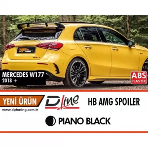 image-40-W177 AMG Style tetőspoiler zongoralakk fekete ABS / 2018-