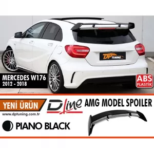 image-41-W176 AMG Style tetőspoiler zongoralakk fekete ABS / 2012-2018