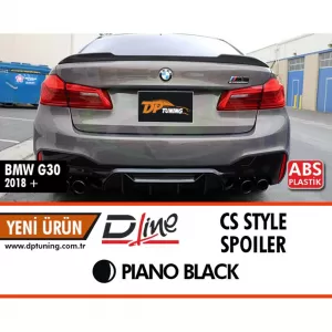 image-42-BMW G30 CS Style hátsó spoiler zongoralakk fekete ABS / 2017-