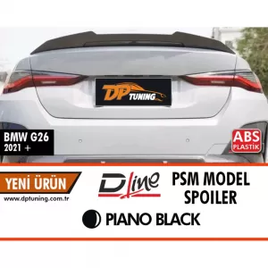 image-45-G26 PSM Style hátsó spoiler zongoralakk fekete ABS / 2020-