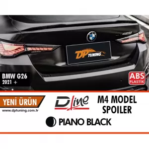 image-46-G26 M4 Style hátsó spoiler zongoralakk fekete ABS / 2020-
