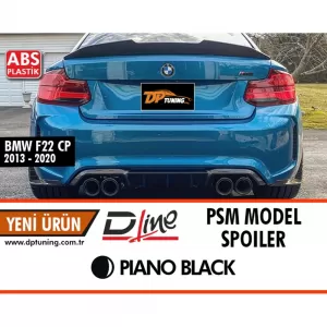 image-54-F22 Coupe PSM Style spoiler zongoralakk fekete ABS / 2014-2020