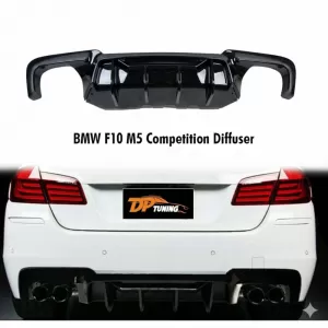 image-2-F10 M5 Competition diffúzor J+B dupla kivezetéses zongoralakk fekete vákuum műanyag / 2010-2017