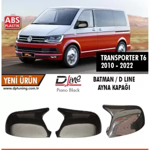 image-60-Transporter T6 Batman tükörborítás zongoralakk fekete / 2010 - 2022