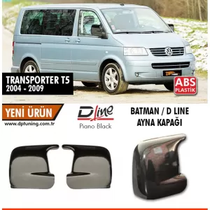image-61-Transporter T5 Batman tükörborítás zongoralakk fekete / 2004 - 2009